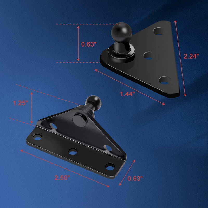 Euplokeer Qty (2) GSNI-5150-100 ML33-100 SE150P-100 15in 100lb/445N Universal Gas Strut Shock Spring Lift Support with Mounting Brackets for Truck Camper Toolbox RV Door Boat Parts Accessories - Image 5